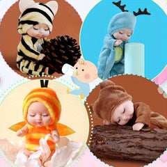 10pcs Mini Dolls 4 inch Animal Costume Dolls Easter Birthday Gift
