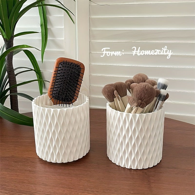 Nordic Style 360 Rotary Makeup Brush Holder Organizer