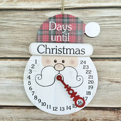 Christmas Santa Claus Wooden Pendant Home Window Decoration