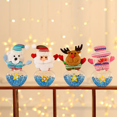 Snowman Candy Jar Party Favors Christmas Home Decoration