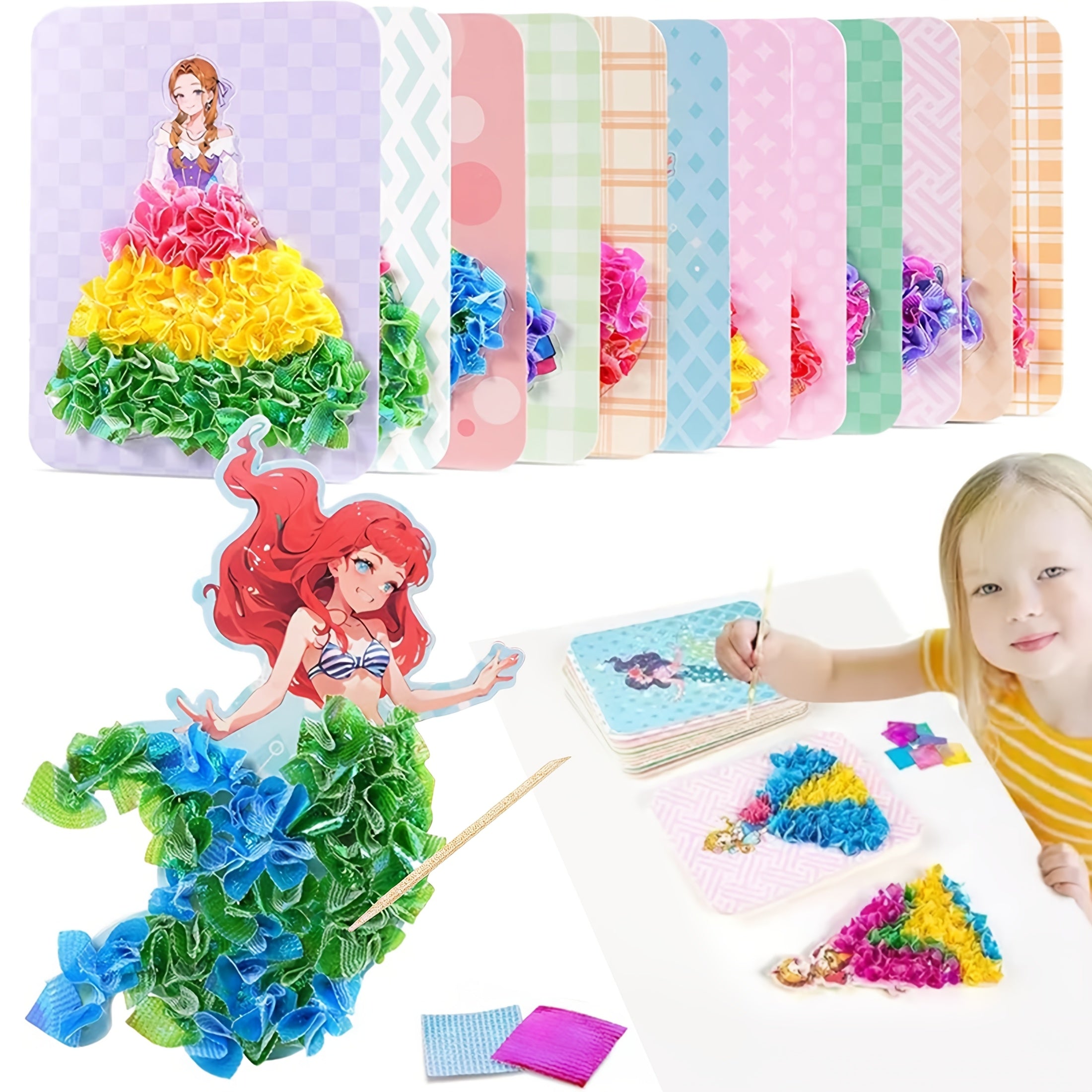 Princess Punch & Play Sticker Set for DIY Craft Room Decor