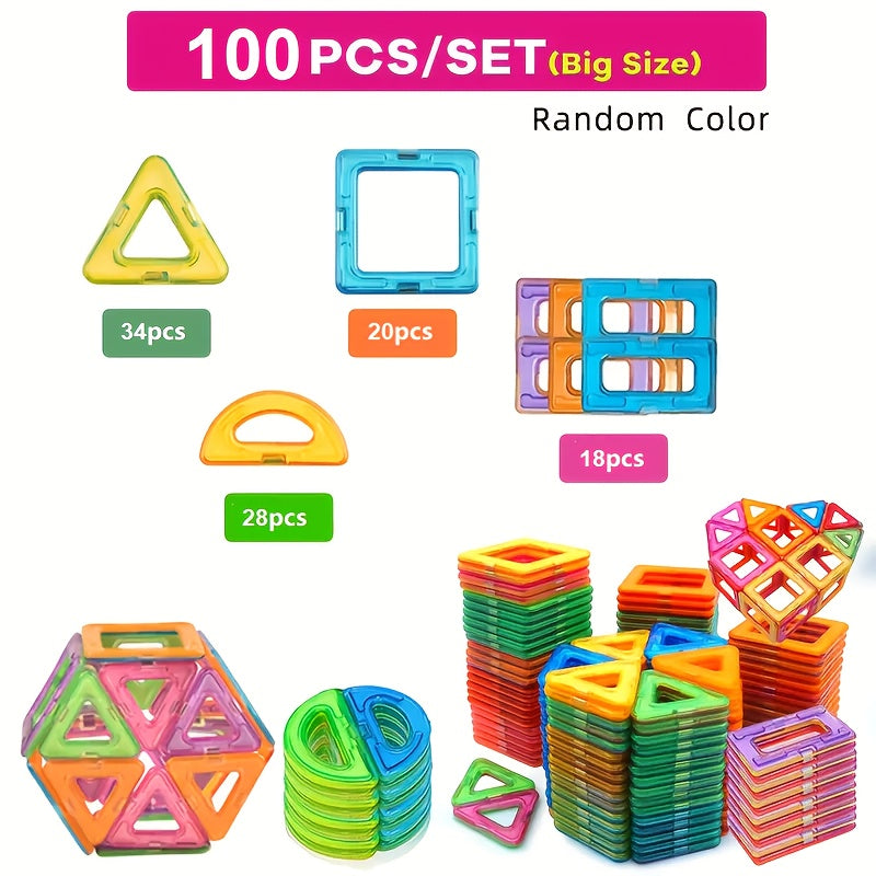 Multicolor Magnetic Building Blocks Set