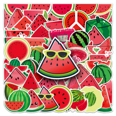 50pcs Watermelon Graffiti Fun Stickers Vinyl Decorative Water Bottles Safety
