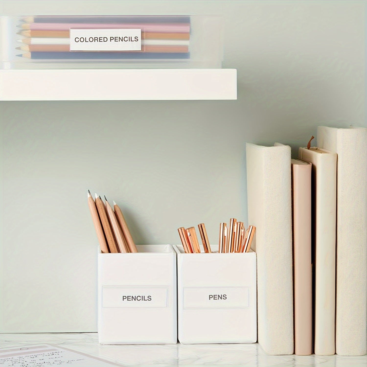 20Pcs Adhesive Label Holders with Cardstock and Clear Bags