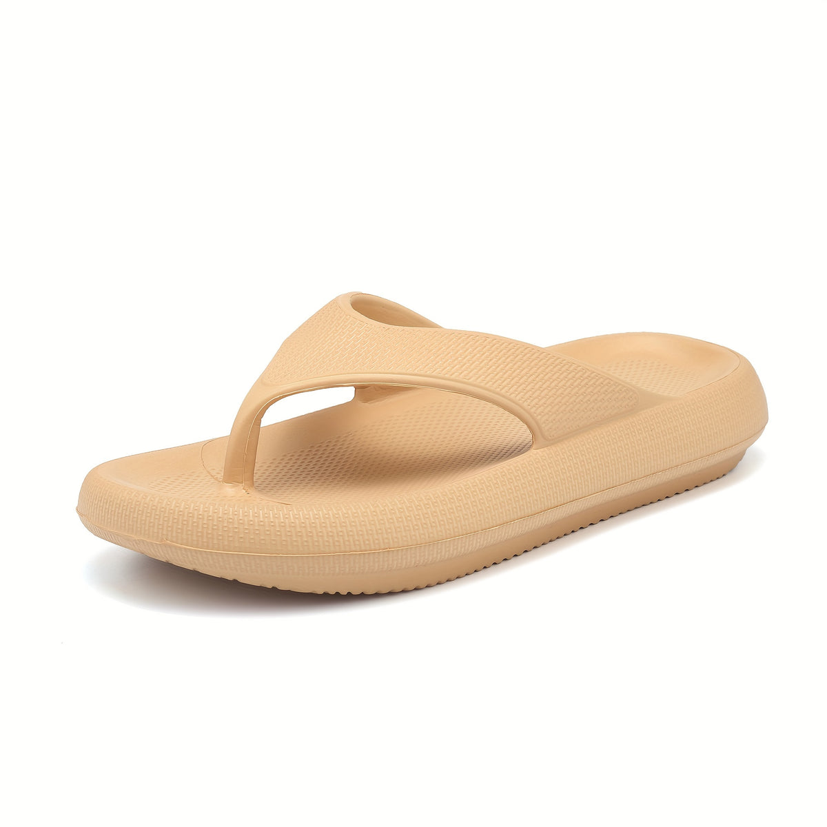 Women's Solid Non-Slip Lightweight Flip Flops Thick Sole Beach Summer Slippers