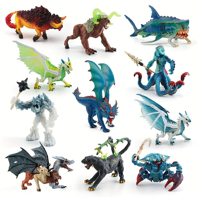 Monster Demon Flying Dragon Model Toy Fire Rock Dragon Ice Snow Dragon Dinosaur