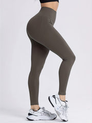 Seamless Hip Lifting Crop Pants High Waist Yoga Leggings