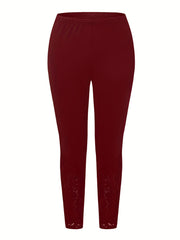  Lace High Rise Skinny Leggings