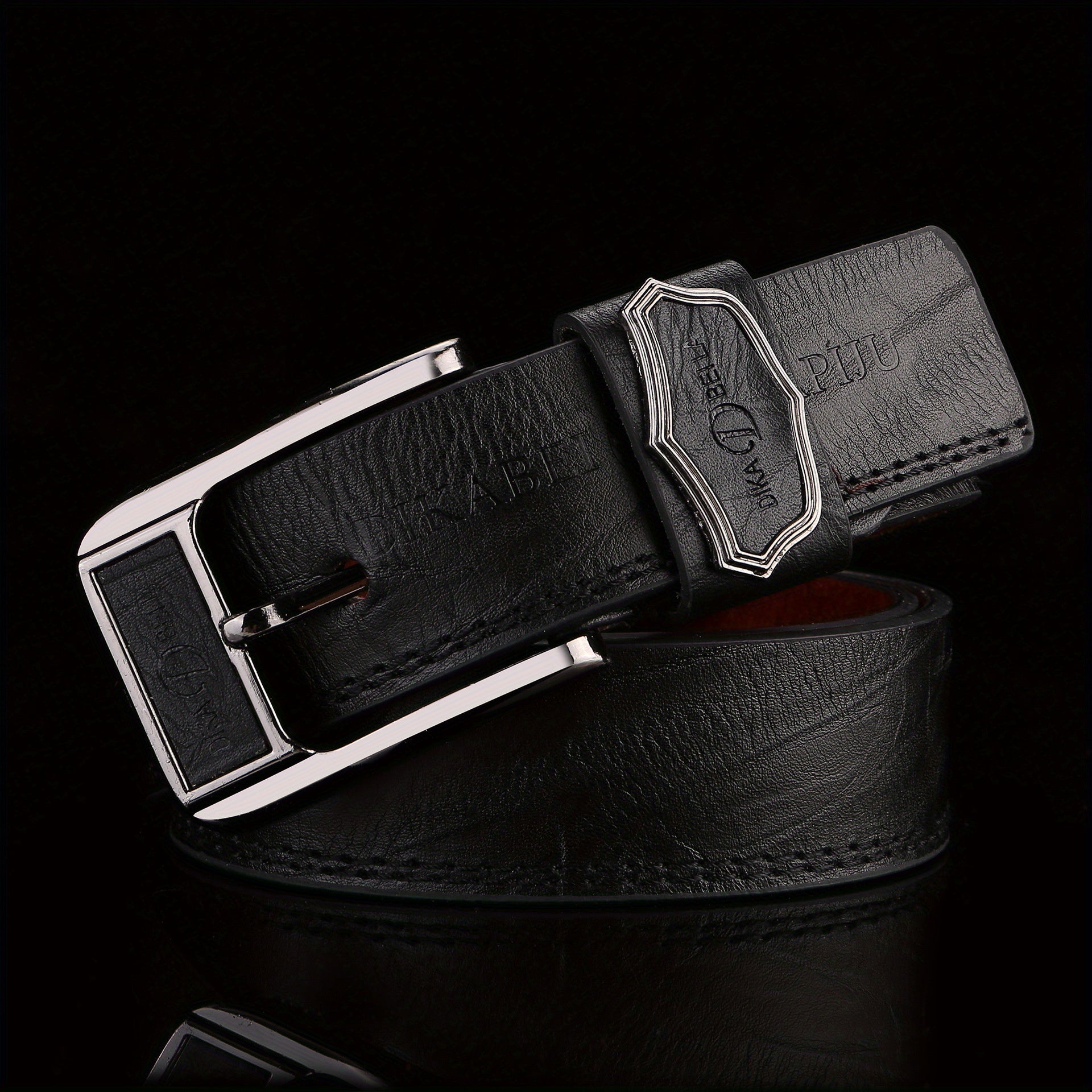 Classic Unisex PU Leather Belt Punk Solid Jeans Pants Belt