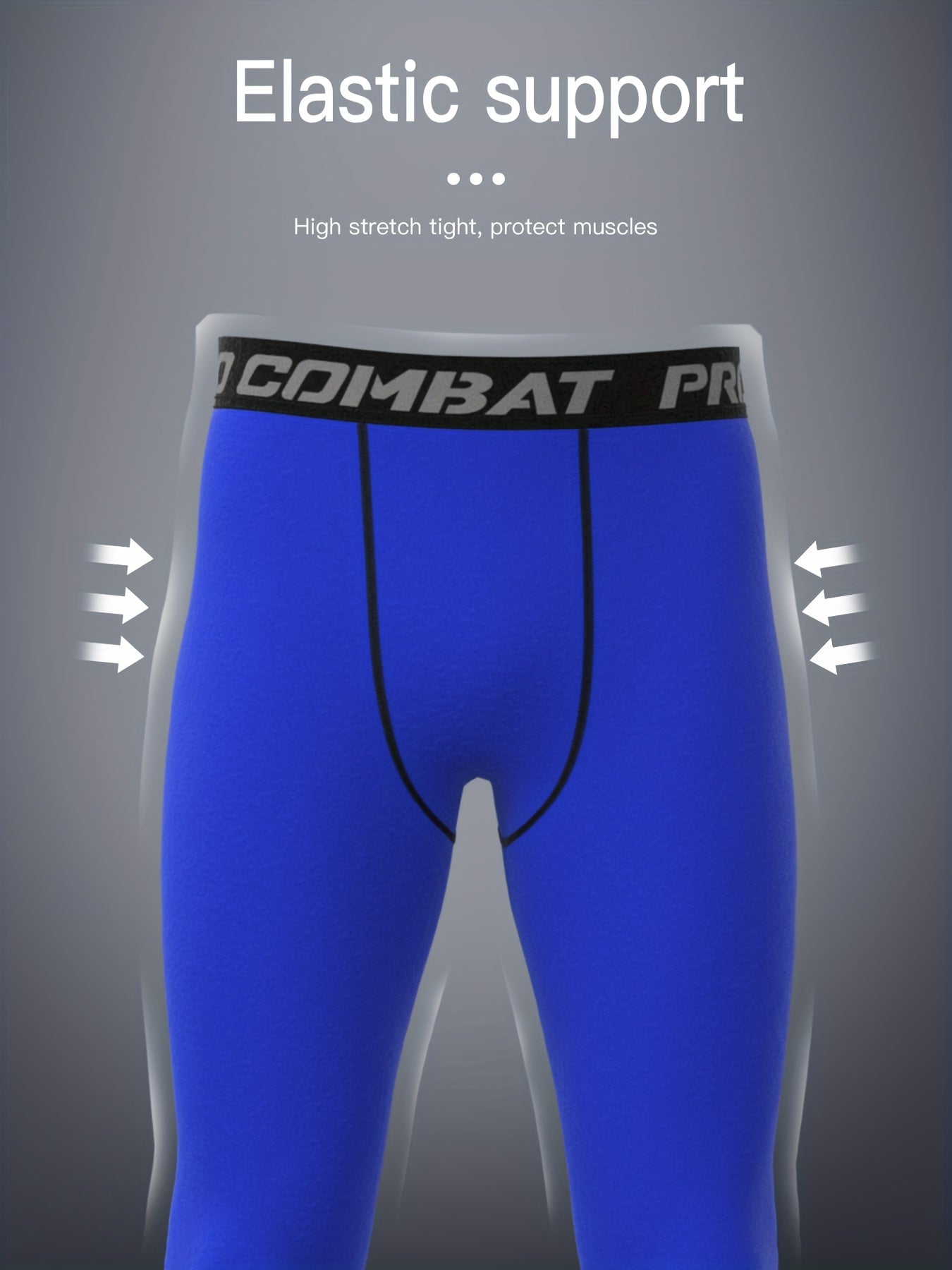 Men's 5pcs High Stretch Leggings Quick Dry Sports Compression Pants