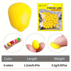 50pcs Bionic Soft Lure Sweet Corn Kernel Fishing Accessories