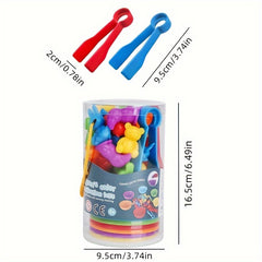 Animal Toys Matching Game & Sorting Bowl Set for Ages 3