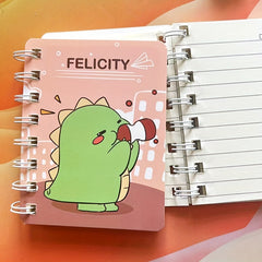 Cartoon A7 Coil Book Student Stationery 80 Blank Inner Pages