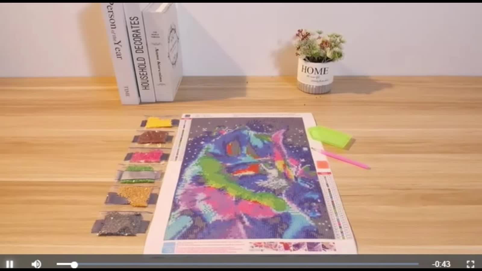 Adult Diamond Painting Kit DIY 5D Round Cartoon Diamond Art 30x40cm Landscape