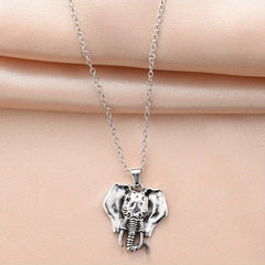 Unisex Elephant Pendant Necklace For Man Women's Holiday Party Jewelry