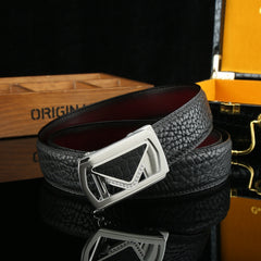 Men's Wild Style Hollow Buckle Belt 304 Stainless Steel Triangle