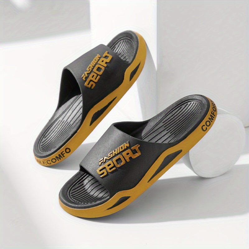 Men's Non Slip Slides Lightweight Slippers for Indoor Outdoor