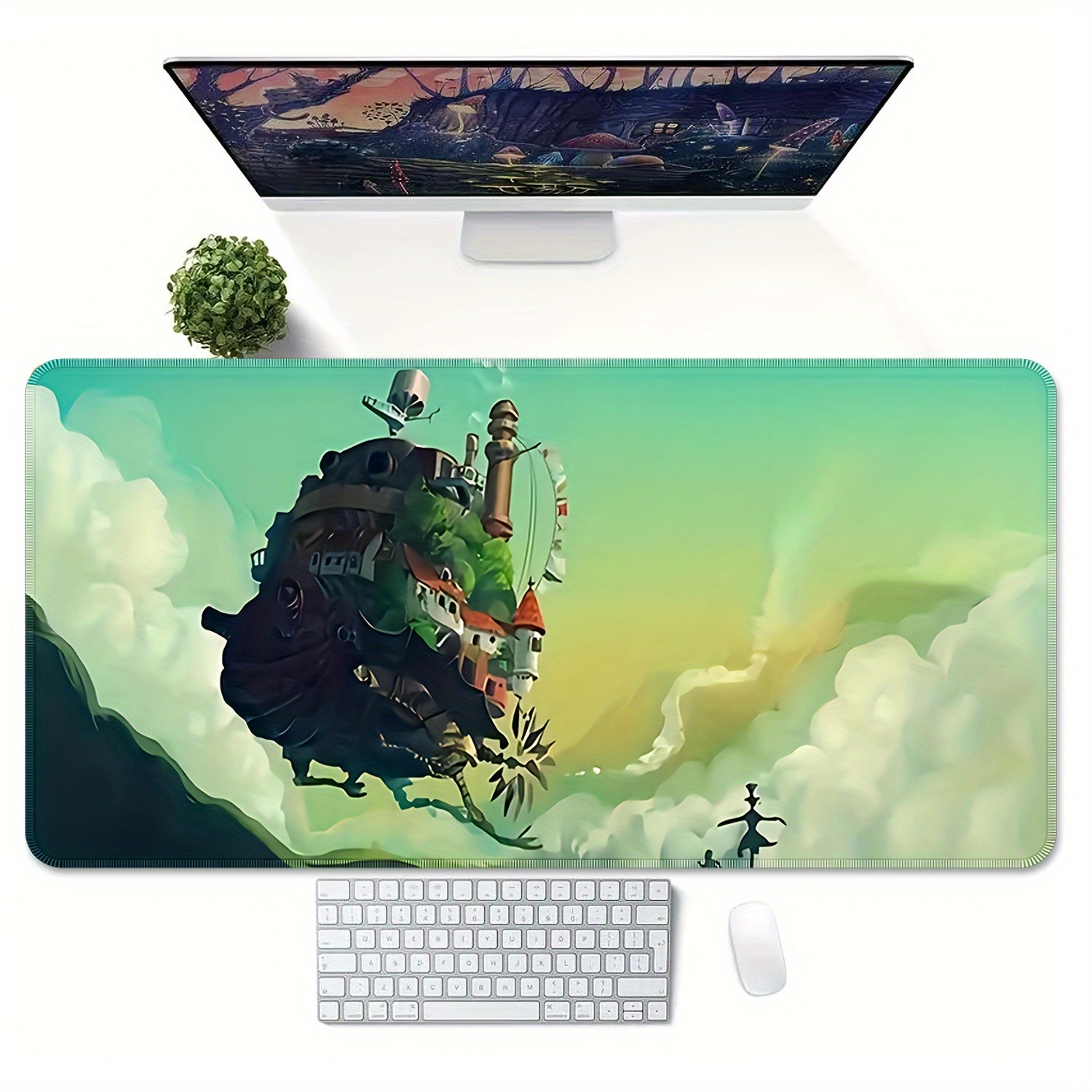 Cartoon Landscape Extended Mouse Pad - Enhance Your Gaming Setup