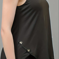  Solid Round Neck Tank Top