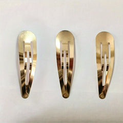 3pcs Minimalist Solid Hair Clip Alloy Duckbill Snap Clip Hair Styling Accessory