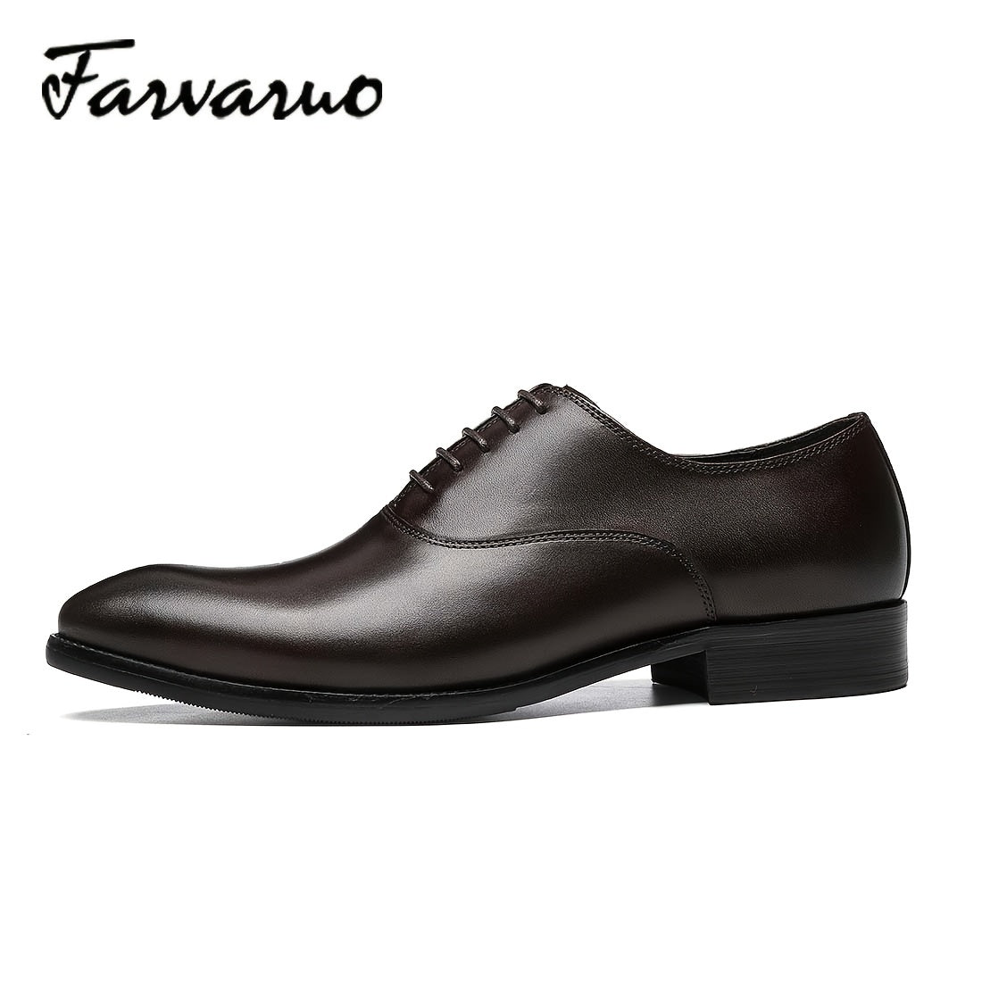 FARWARWO Men's Oxford Shoes Pointed Toe Comfortable Dress Shoes
