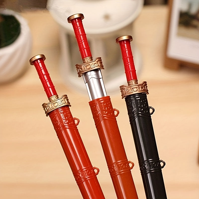 Vintage Chinese Sword Gel Pen School Office Supplies