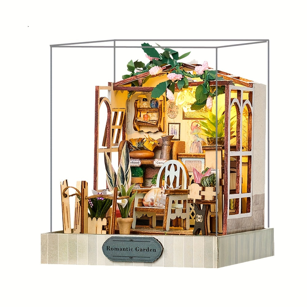DIY Dollhouse Kit Sweet Shop 3D Puzzle No Glue Adult Assemble Model