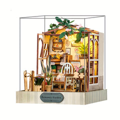 DIY Dollhouse Kit Sweet Shop 3D Puzzle No Glue Adult Assemble Model