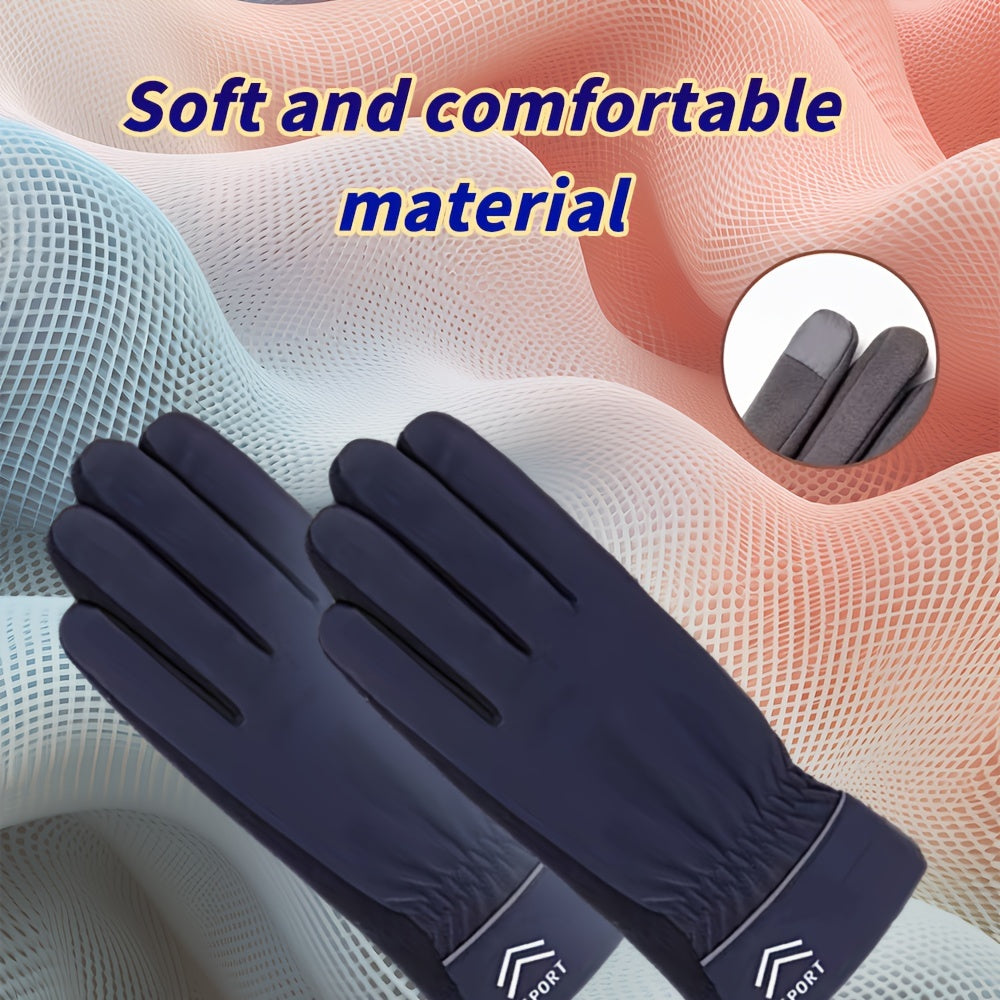 Unisex Thermal Winter Gloves With Touch Screen for Cycling Running Driving