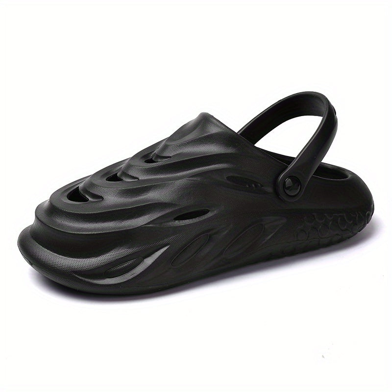Women's Hollow Out Beach Sandals Slip On Solid Home Minimalist Shoes