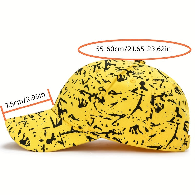 Dotted Print Cotton Baseball Cap Hip Hop Candy Casual Dad Hats Adjustable