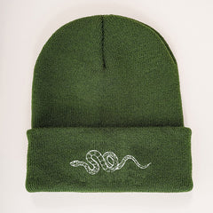 Snake Embroidered Beanie Hat for Women Christmas Gift