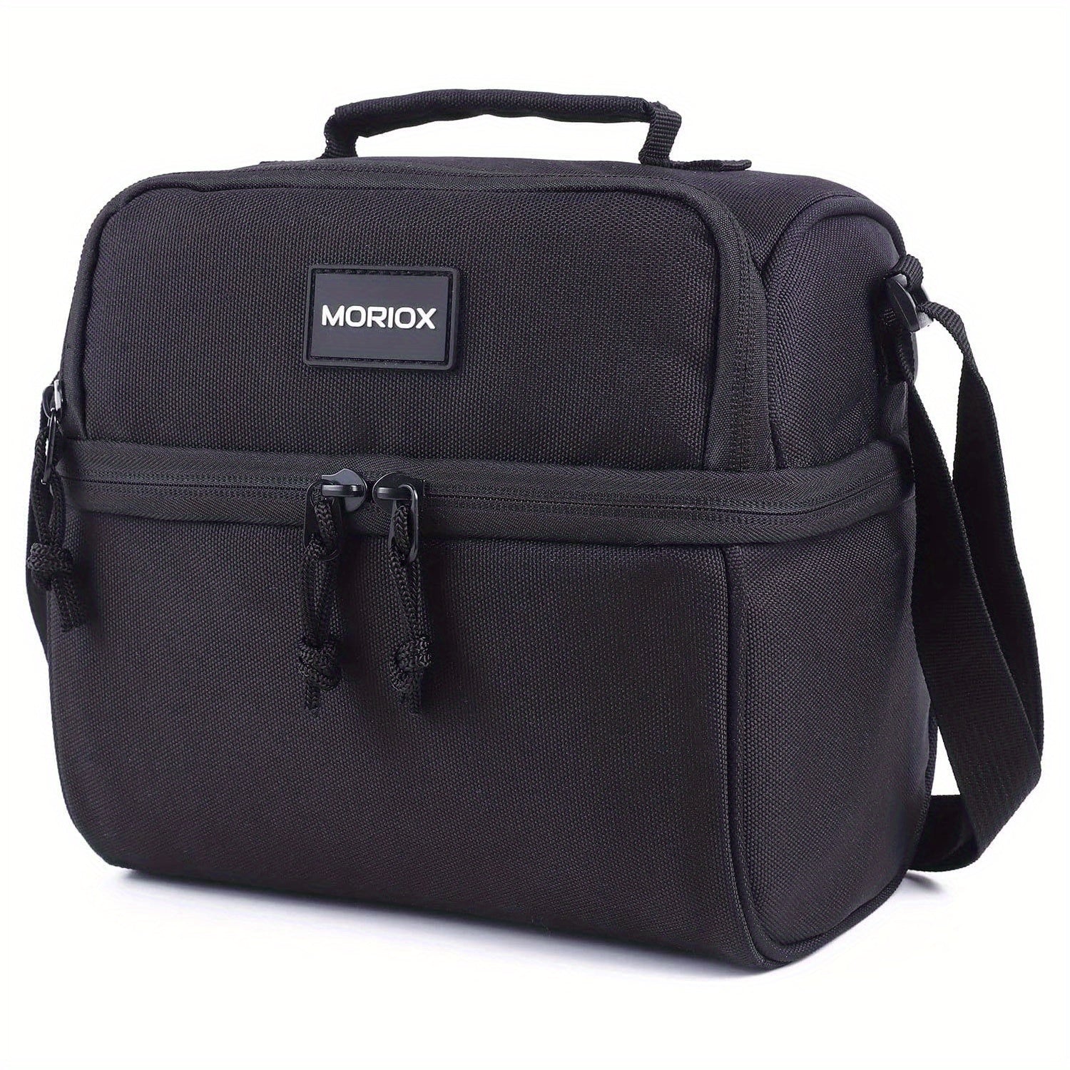 2 Compartment Lunch Bag Insulated Leakproof Shoulder Strap Work School Picnic