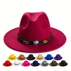 Men's Charm Big Brim Top Hat Jazz Hat