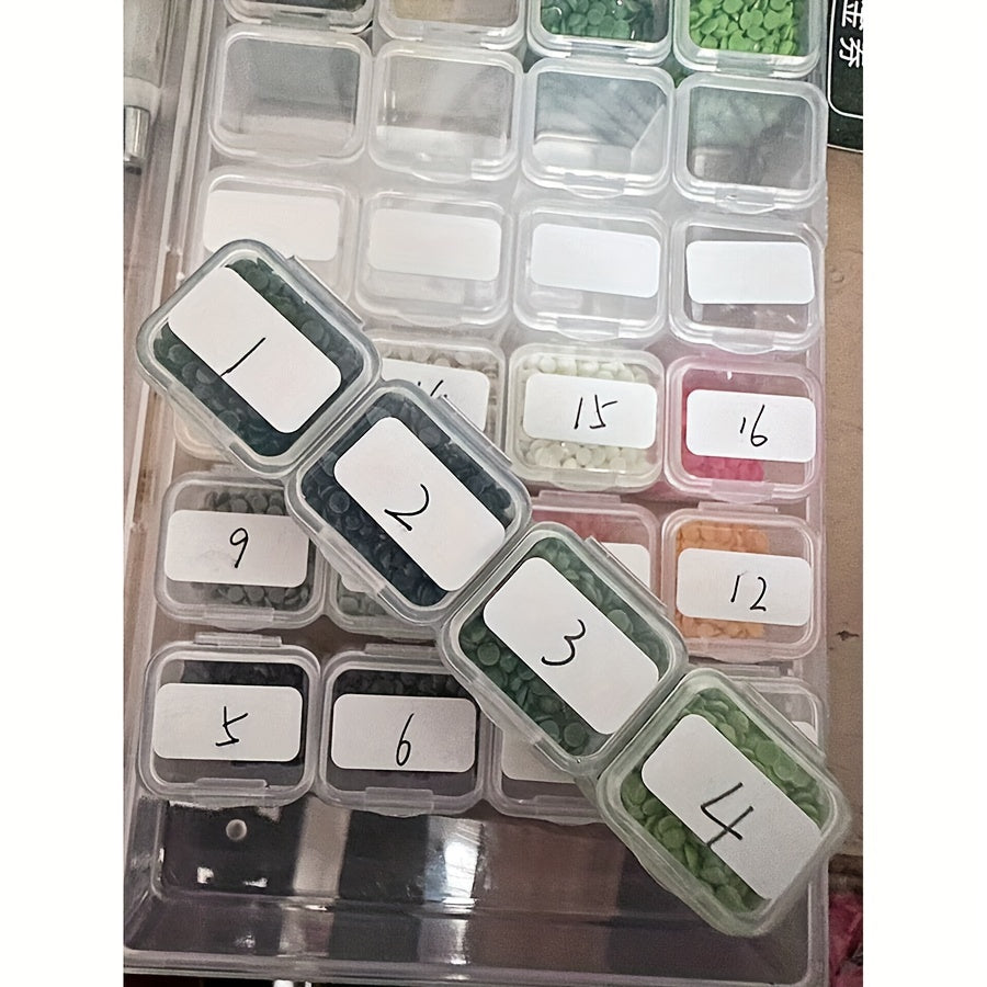 1000pcs Square Label Stickers For Diamond Painting Embroidery Tool Storage Box