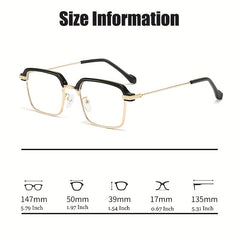 Men's Blue Light Blocking Glasses Metal Frame Computer Readers