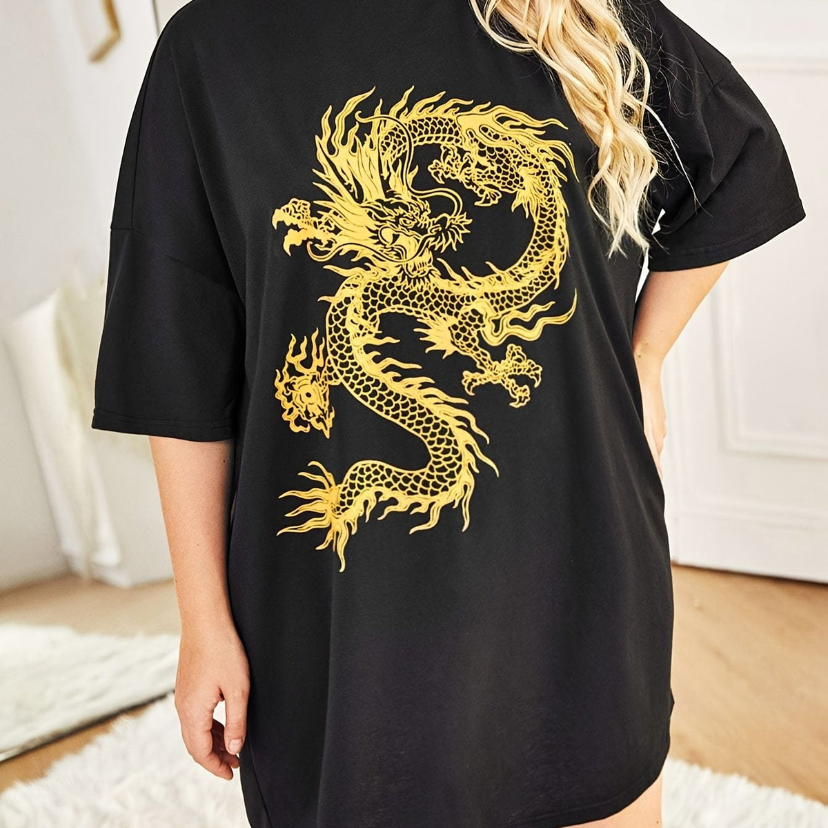  Dragon Graphic Sleep Dress
