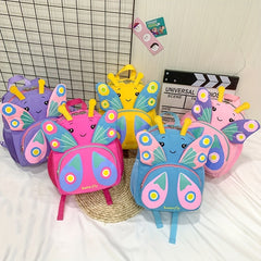 Kids Butterfly Backpack With Traction Strap - Cartoon Design