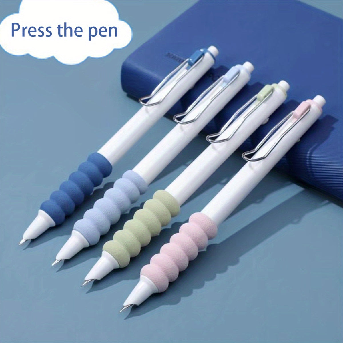 Set of 4 Sponge Pen Grip Pushing Pen Practice Pen
