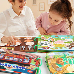 Colorful Busy Book for Hand Skills Development