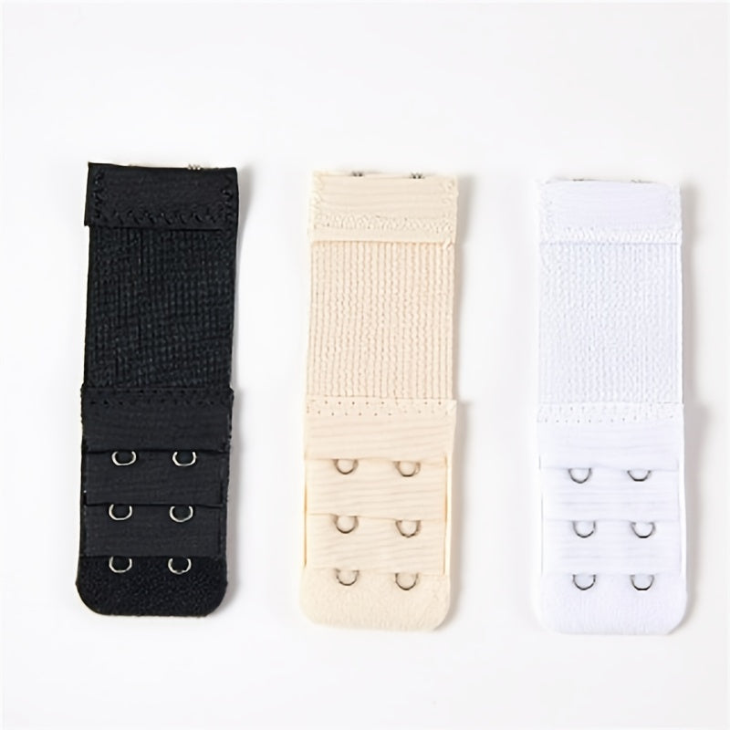 3pcs Elastic Bra Strap Extenders Comfortable Adjustable Bra Band