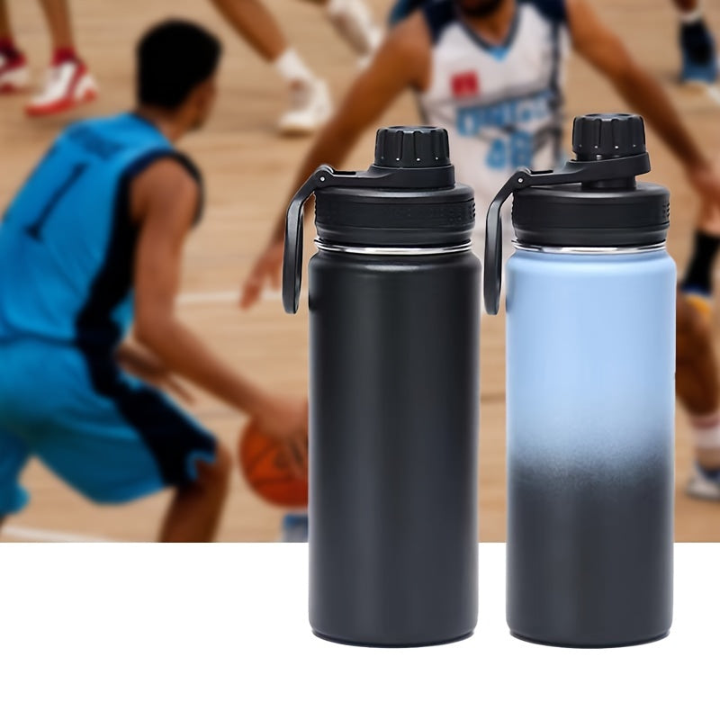 600ml Stainless Steel Vacuum Water Cup Gradient Double Layer Bottle