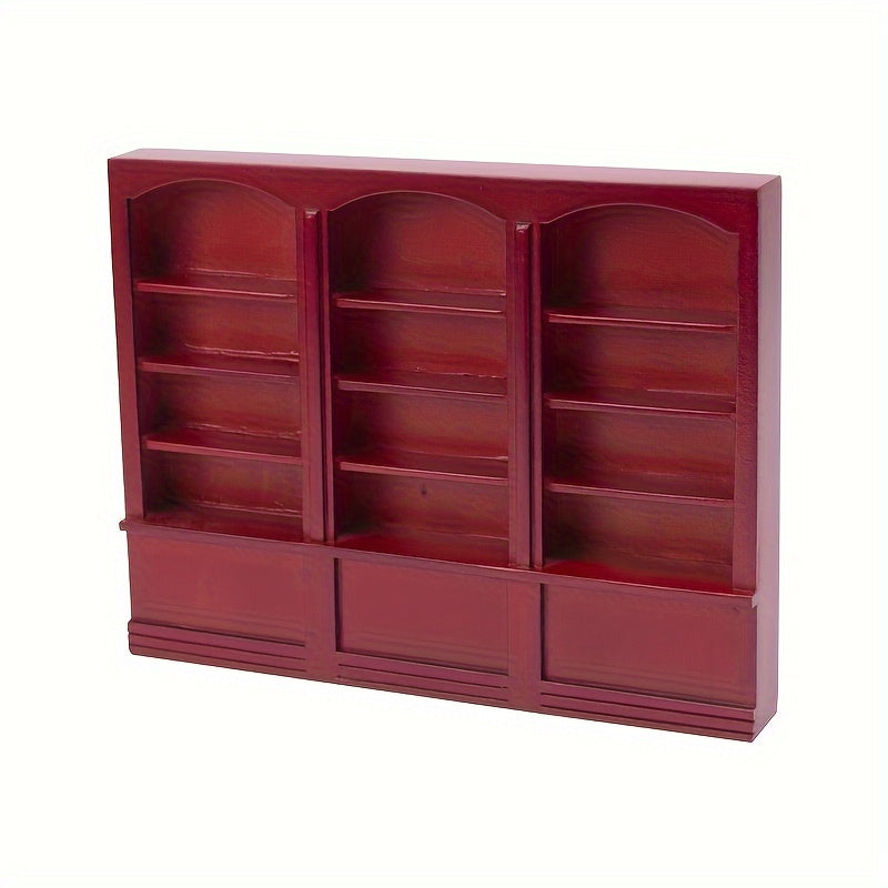 1:12 Dollhouse Bookshelf Mini Wooden Bookcase Furniture for Decoration