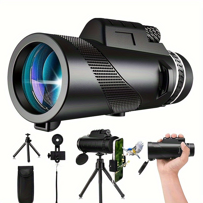 80x100 Monocular Telescope for Outdoor Observation Camping