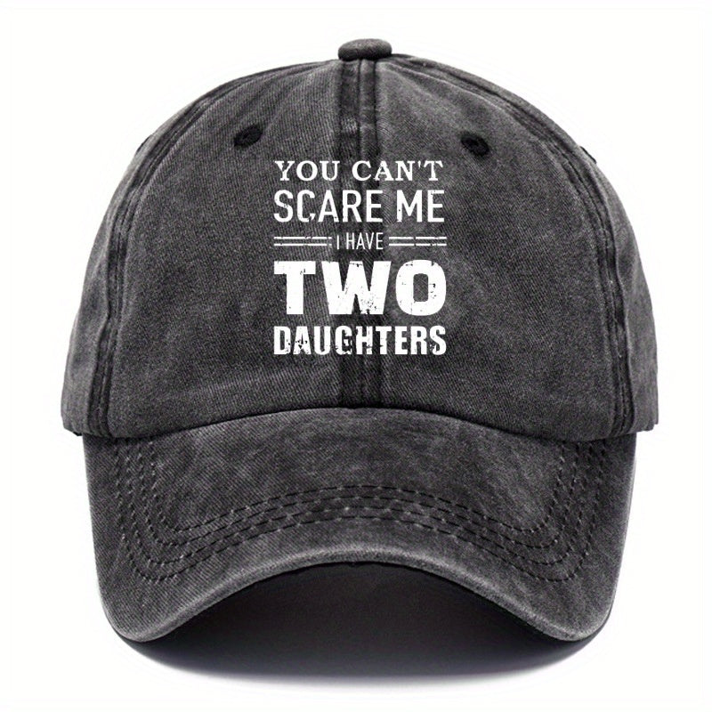Skull Printed Vintage Baseball Cap Distressed Cotton Dad Hat Unisex Adjustable