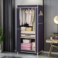 2-layer Clothing Storage Cabinet - Easy to Assemble Storage Wardrobe - 3 Colors