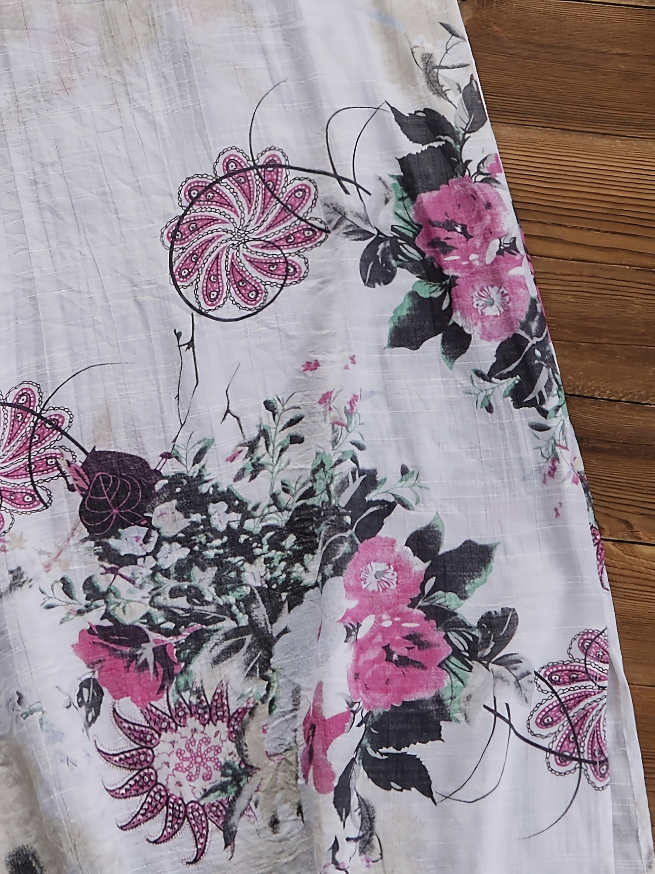  Floral Print Lace Strap Cami Dress