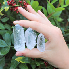 2" 2.54/5.08cm Transparent Quartz Crystal Point Pendant