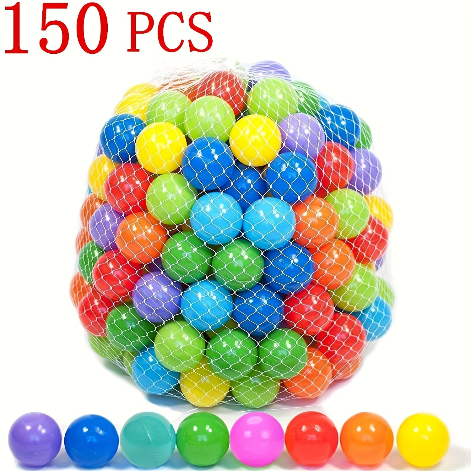 Crush Proof Plastic Kids Toy Balls Macaron Ocean Balls 5cm 10pcs