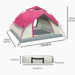 Portable Automatic Tent Waterproof 2 Ground Vents Camping Accessory